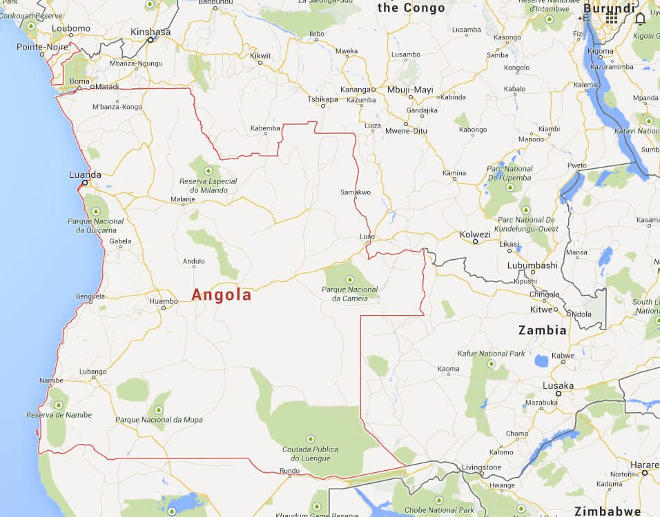 angola google map